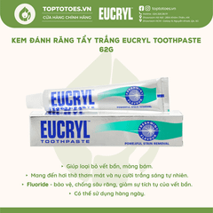 Kem Đánh Răng Tẩy Trắng Eucryl Toothpaste 62g