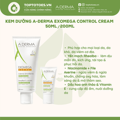 Kem dưỡng A-derma Exomega Control Cream