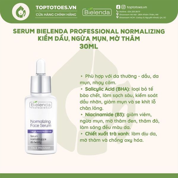 Serum Bielenda Professional Normalizing Salicylic Acid & Niacinamide 30ml