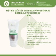 Mặt nạ Bielenda Professional Green Clay Antibacterial Face Mask 150g
