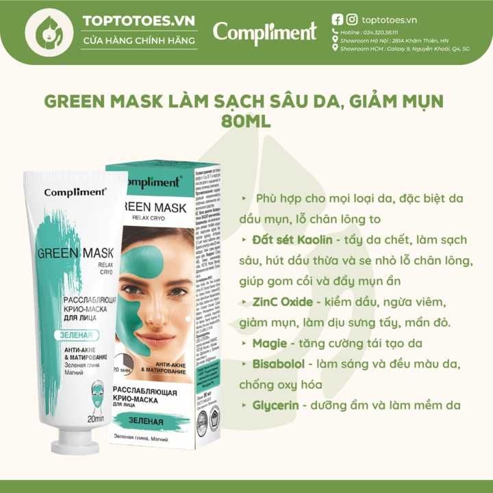 Mặt nạ đất sét Compliment 80ml