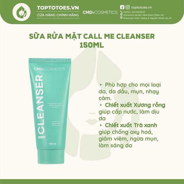 Sữa rửa mặt CMD Cosmetics Call Me Cleanser 150ml