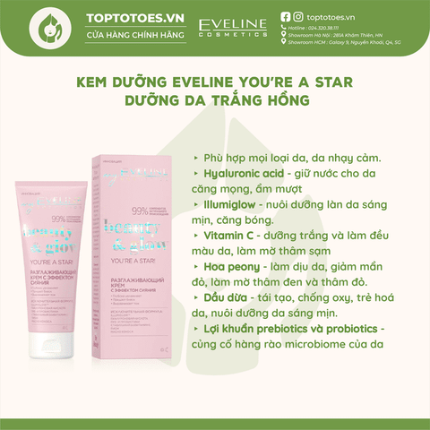 Kem dưỡng Eveline Beauty & Glow You're A Star! 75ml