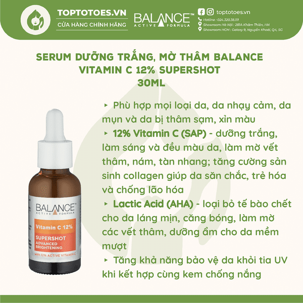 Serum Balance Active Formula 12% Vitamin C Supershot 30ml