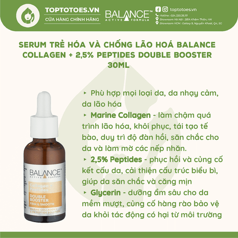 Serum Balance Collagen + 2,5% Peptides Double Booster 30ml
