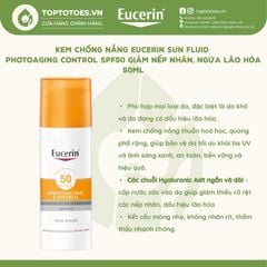 Kem chống nắng Eucerin Sun Fluid Photoaging Control SPF 50 50ml