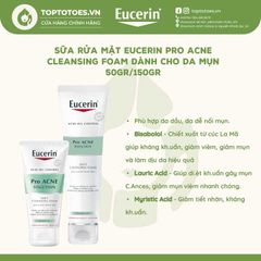 Sữa rửa mặt Eucerin Pro Acne Cleansing Foam
