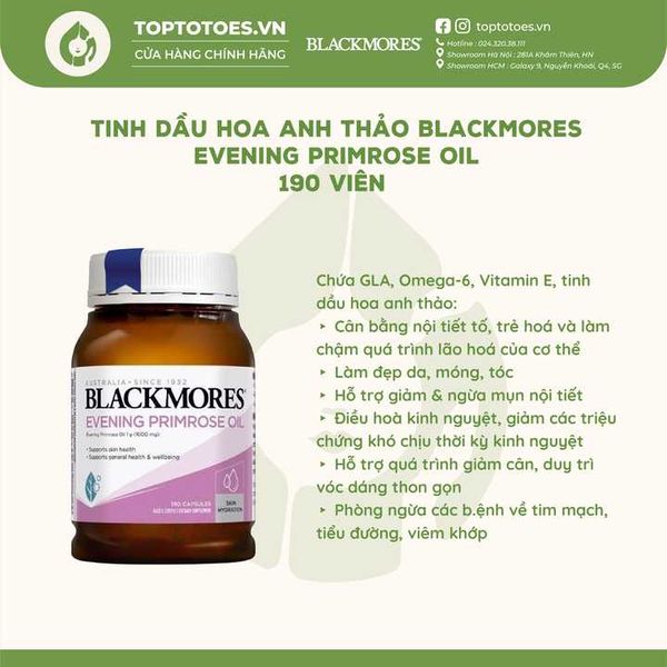 TPCN Blackmores Evening Primrose Oil 190 viên