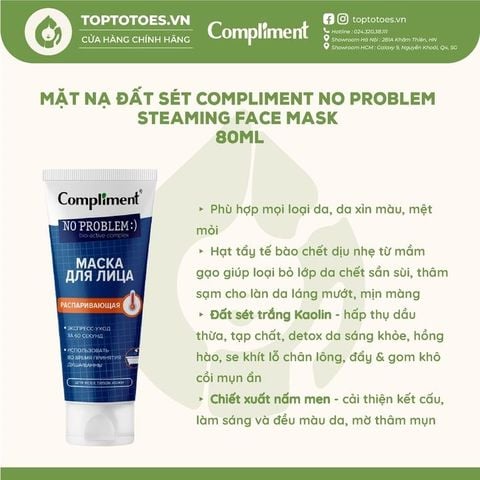 Mặt nạ đất sét Compliment No Problem Face Mask 80ml