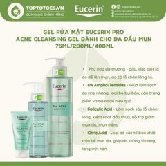 Gel rửa mặt Eucerin Pro Acne Cleansing Gel