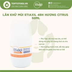 Lăn khử mùi hằng ngày Etiaxil Deodorant Roll-On 40ml/50ml