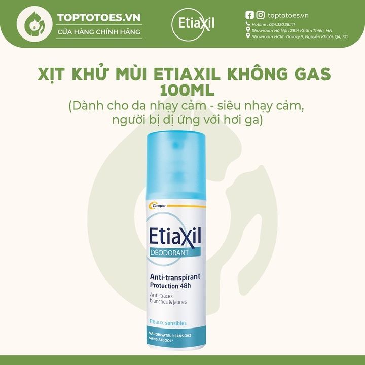 Xịt khử mùi cơ thể Etiaxil Deodorant Anti-Transpirant 48H 100ml/150ml