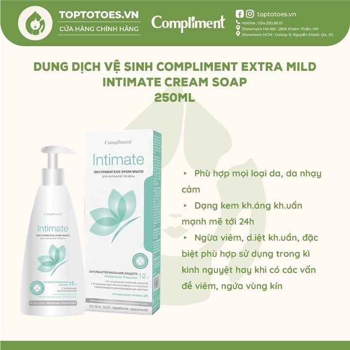 Dung dịch vệ sinh Compliment Intimate