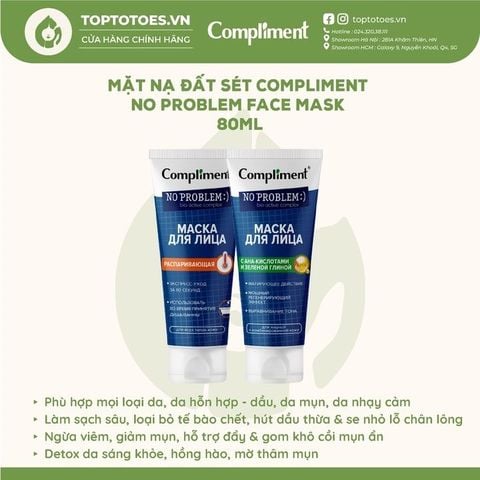 Mặt nạ đất sét Compliment No Problem Face Mask 80ml