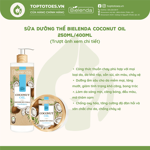 Dưỡng thể Bielenda Coconut Oil Moisturizing Body