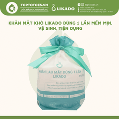 Khăn lau mặt dùng 1 lần Likado (50 khăn)