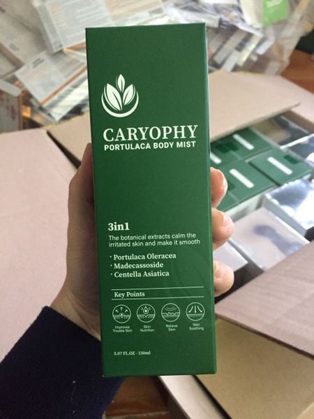 Xịt mụn lưng Caryophy Portulaca Body Mist 150ml