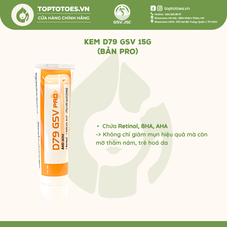 Kem trị mụn D79 GSV