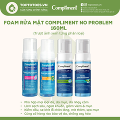 Foam rửa mặt Compliment No Problem 160ml