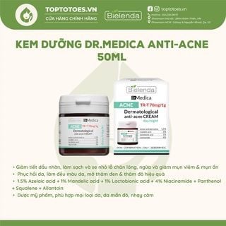 Kem dưỡng Bielenda Dr Medica Anti-acne Dermatological 50ml