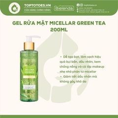 Gel rửa mặt Bielenda Green Tea 200ml