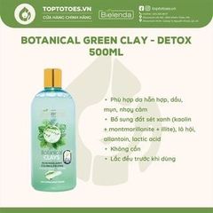 Nước tẩy trang Bielenda Botanical Clays/ Green Tea