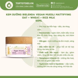 Kem dưỡng Bielenda Vegan Muesli