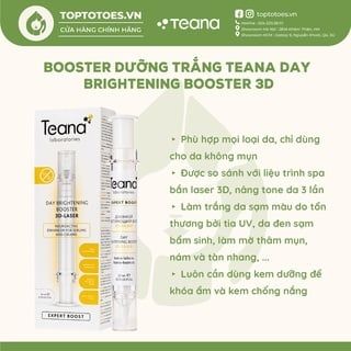 Tinh chất tăng cường Teana Booster Day Brightening 3D-Laser