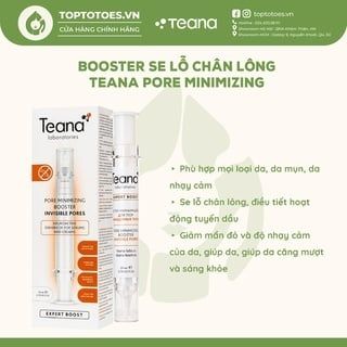 Tinh chất tăng cường Teana Booster Pore Minimizing Invisible Pores