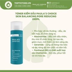 Toner Paula’s Choice Skin Balancing Pore Reducing 190ml