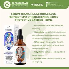 Serum Teana 1% Lactobacillus Ferment SM2 Super Molecules Strengthening Skin’s Protective Barrier