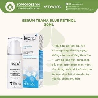 Serum Teana Rejuvenating Turquoise Silk với Blue Retinol