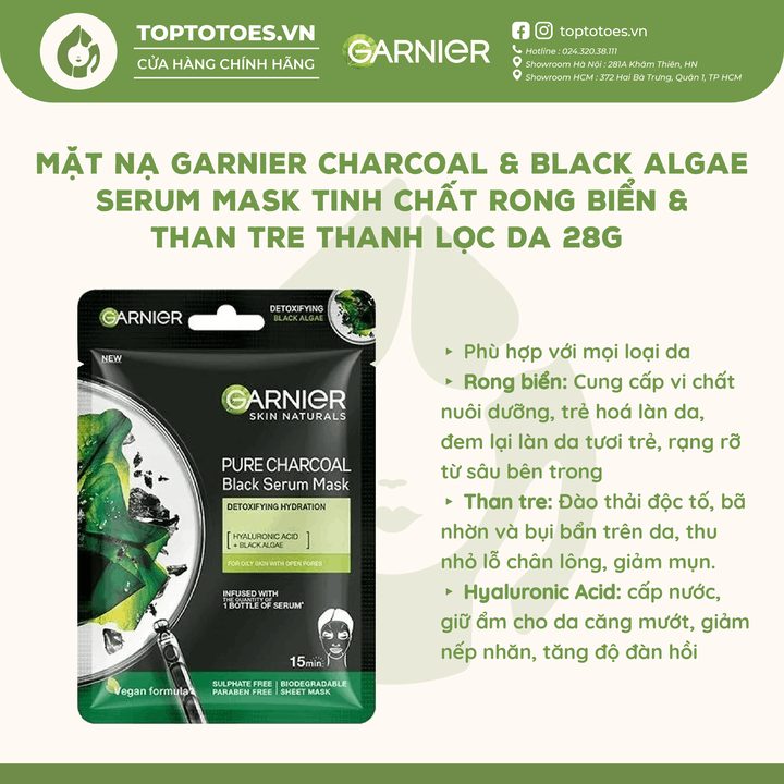 Mặt nạ giấy Garnier Serum Mask 28g