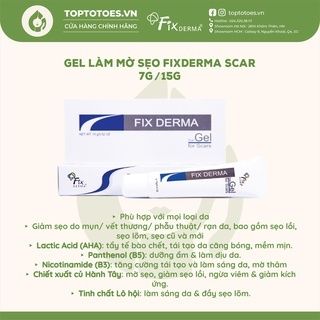Gel làm mờ sẹo Fixderma Scar