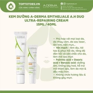 Kem dưỡng A-derma Epitheliale A.H Duo Ultra-Repairing Cream