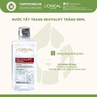 Nước tẩy trang L'Oreal Paris 3-in-1 Micellar Water - Revitalift Crystal 95ml