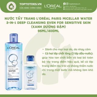 Nước tẩy trang L'Oréal Paris Micellar Water 3-in-1