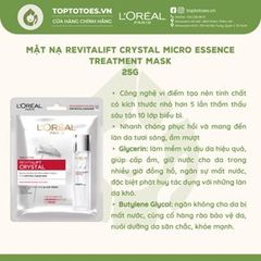Mặt nạ L'Oreal Paris Revitalift Crystal Micro-Essence Treatment Mask 25g