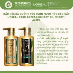 Dầu gội/xả L'Oreal Paris Extraordinary Oil Smooth