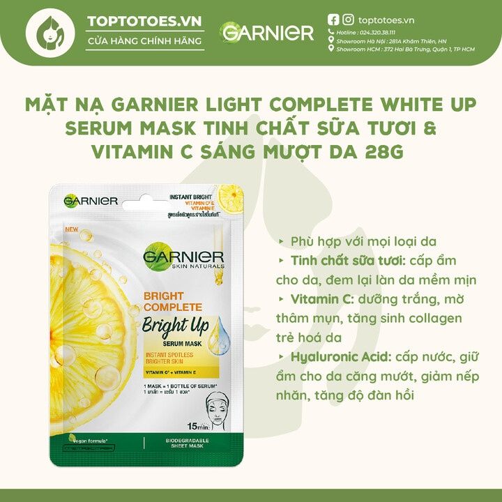 Mặt nạ giấy Garnier Serum Mask 28g