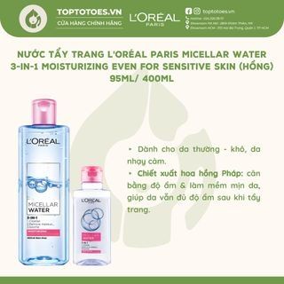 Nước tẩy trang L'Oréal Paris Micellar Water 3-in-1
