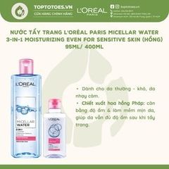Nước tẩy trang L'Oréal Paris Micellar Water 3-in-1