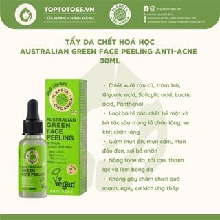 Tẩy da chết hoá học Planeta Organica Australian Green Peeling Anti-acne