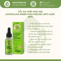 Tẩy da chết hoá học Planeta Organica Australian Green Peeling Anti-acne