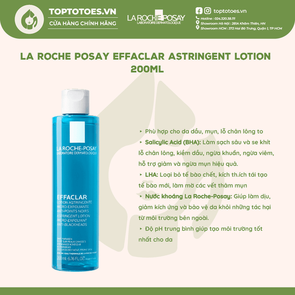 Toner La Roche-Posay Effaclar Astringent Lotion 200ml