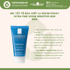 Gel tẩy tế bào chết La Roche-Posay Ultra Fine Scrub Sensitive Skin 50ml