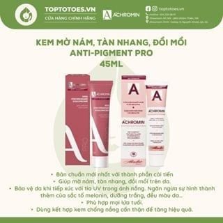 Kem nám Achromin Antipigment Pro mờ nám, tàn nhang, đồi mồi