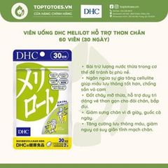 Viên uống DHC Melilot giảm phù nề hỗ trợ thon chân - Gói 30 ngày