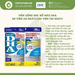 Viên uống DHC bổ não DHA - Gói 30 ngày
