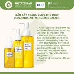 Dầu tẩy trang Olive DHC Deep Cleansing Oil